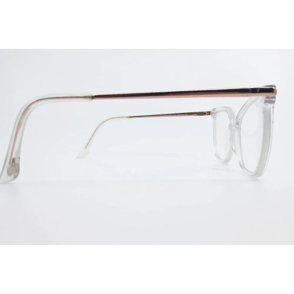 Max Cole MC 1515 COL 21 Clear Rose Gold Cat Eye Eyeglasses Frames 53-15-135